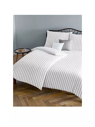 FLEURESSE | Damast Bettwäsche Melk 2x 70x90cm / 200x200cm Weiss | 